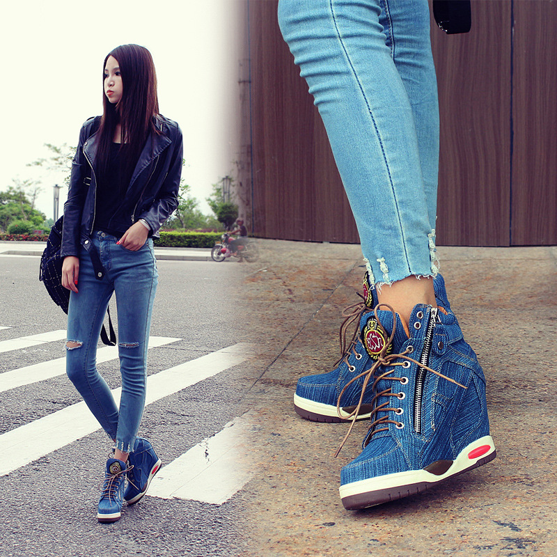 Big Size Women's Denim Wedges  - огляд і ціна Sneaker Zone